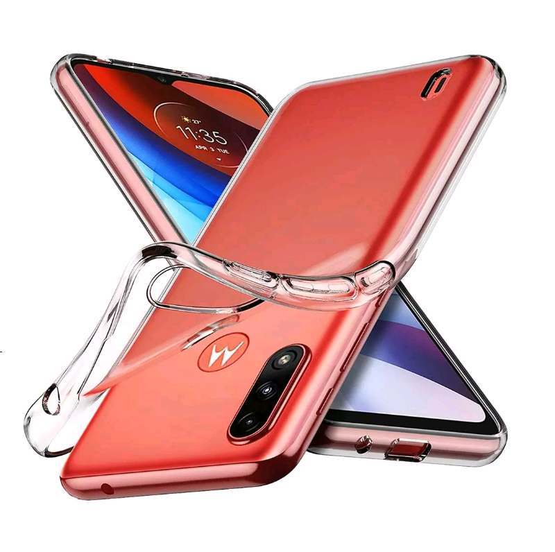 Накладка для Motorola Moto E7 Power силіконова (прозора)-0